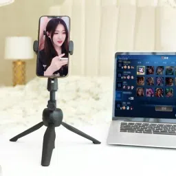 PULTO Mobile holder stand Monopod tripod +Bluetooth Remote Adjustable Mount Stand Tripod, Monopod, Monopod Kit, Tripod Ball Head, Tripod Bracket, Tripod Clamp, Tripod Kit image 4