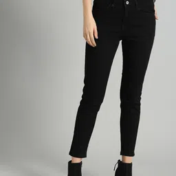 roadster Women Skinny Mid Rise Black Jeans-picture-0