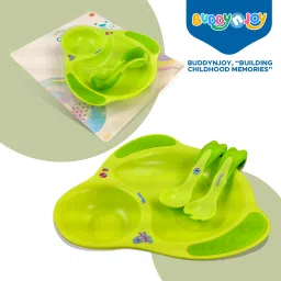 SILICONE PLATE COMES WITH EASY GRIP HANDLE SPOON AND FORK- SILICONE-image-27