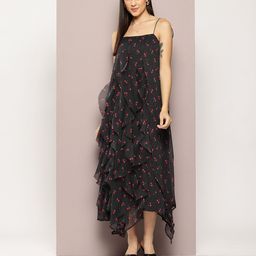 aaliya Print Ruffled Chiffon A-Line Maxi Dress-picture-24