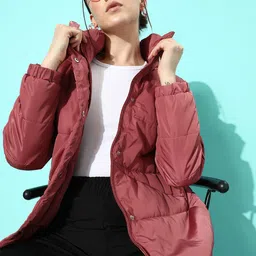 Mast & Harbour Women Longline Puffer Jacket-picture-43