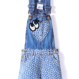 Eimoie Girls Printed Cotton Dungarees-picture-19