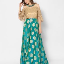 Kiya Women Embroidered Maxi Long Ethnic Dress-picture-51