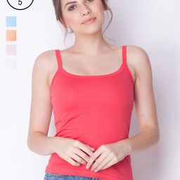 Dollar Missy Pack of 5 Combed Cotton Camisole-image-2