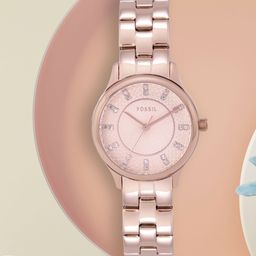 Fossil Women Rose Gold Analogue Watch BQ1571-41