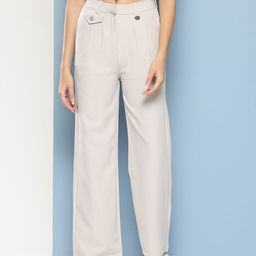 Aarika Women Solid Relaxed Fit Trousers-image-40
