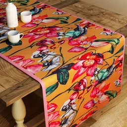 SEJ by Nisha Gupta Multicoloured Printed Table Runner-23