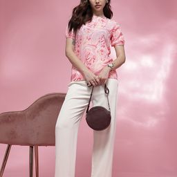 Anouk Rustic Abstract Print Top image 5