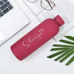 Refreshing Sip Personalized Matte Finish Bottle - Pink-23