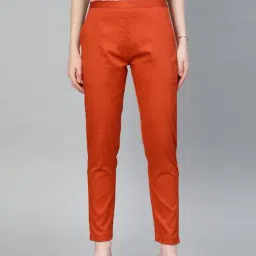 Jaipur Kurti Orange Mid Rise Pants-picture-37