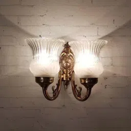 Fos Lighting Antique Brass Usha Double Wall Light (Bulb not included) - Set of 1-image-14