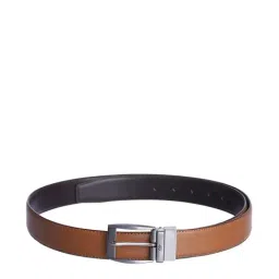 Kara Brown & Tan Reversible Belt for Men-image-33