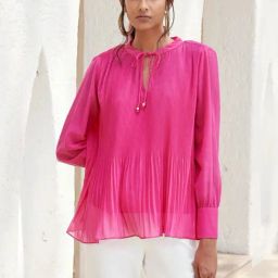 SALT Attire Pink Plain Top-image-15