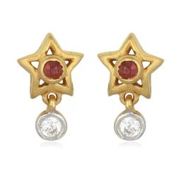 PC Jeweller Binatee 18k Gold Earrings for Women-picture-32