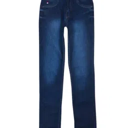 Gini & Jony Kids Navy Washed Jeans with Belt-image-17