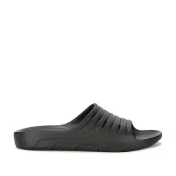 Bata Men's Carbon Black Slides-image-14