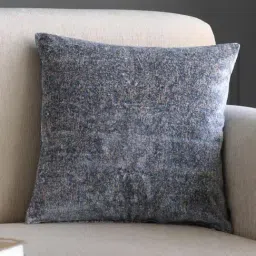 GM Solaris Blue Viscose Medium-Sized Zipped Cushion Cover - Single Piece-image-25