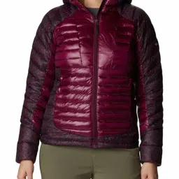 Columbia Maroon Full Sleeve Labyrinth Loop Puffer Jacket-image-85