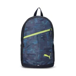Puma Blue Printed Medium 15 inch Backpack-4