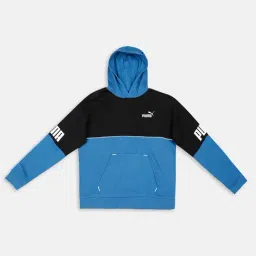Puma Kids Blue Color Block Full Sleeves Sweatshirt-image-47