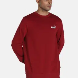 Puma Maroon Cotton Regular Fit SweatShirt-image-13