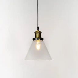 Whispering Homes Transparent Bell Glass Pendant Light-picture-21