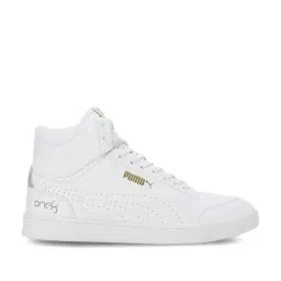 Puma Men's Shuffle Mid One8 Better V2 White Ankle High Sneakers-image-14