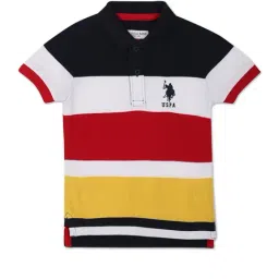 U.S. Polo Assn. Kids Multicolor Color Block Polo T-Shirt-picture-13
