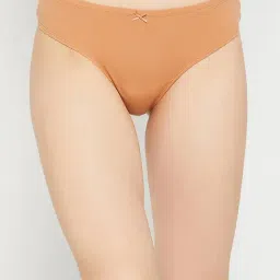 Clovia Beige Cotton Thong Panty-image-26