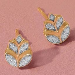 Mia by Tanishq 14k (585) Yellow Gold Earrings for Women-picture-10