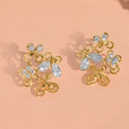 Mia by Tanishq 14k (585) Yellow Gold Earrings for Women-picture-11
