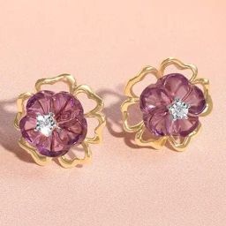 Mia by Tanishq 14k (585) Yellow Gold Earrings for Women-picture-27