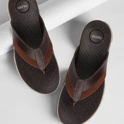FAUSTO Men Colourblocked Thong Flip-Flops-picture-49