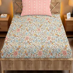 IVAZA Pink Geometric 180 Microfiber Single-image-16