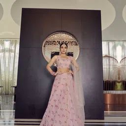Fusionic Printed Semi-Stitched Lehenga & Unstitched Blouse With Dupatta-picture-30