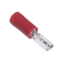 RS PRO Red Insulated Female Spade Connector, , 2.8 x 0.5 mm Tab Size, 0.5 mm² to 1.5 mm², 2082442-15