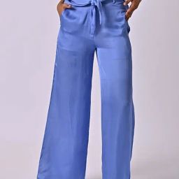 The Missy Co. Blue Mid Rise Flared Pants-image-92