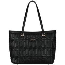 LAVIE LUXE Black Quilted Large Tote Handbag-image-21