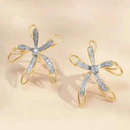 Mia by Tanishq 14k (585) Yellow Gold Earrings for Women-picture-34