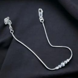 Taraash 925 Sterling Frosted Ball Silver Bracelets For Women-image-105