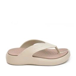 Doubleu Women's Beige & Khaki Flip Flops-picture-21
