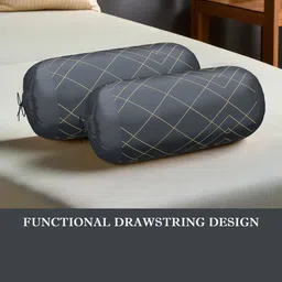 RUBOXA Grey Set of 7 Checked Square Cushion Covers image 4