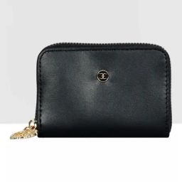 Esbeda Black Solid Small Card Holder-39