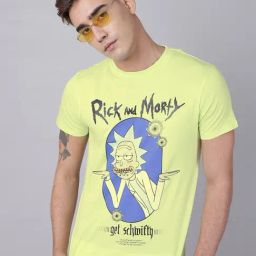 Free Authority Green Cotton Regular Fit Printed T-Shirt-picture-31