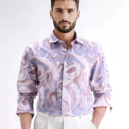 Rare Rabbit Purple Regular Fit Abstract Shirt-picture-45