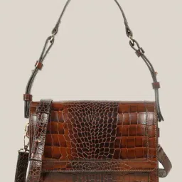 Hats Off Accessories Tan Animal Effect Medium Leather Cross Body Bag-picture-49