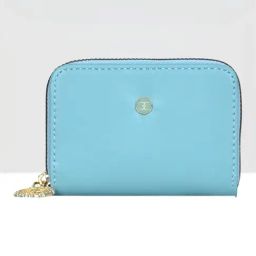 Esbeda Sky Blue Solid Small Card Holder-92