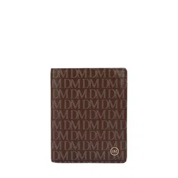 Da Milano Men Typography Printed Leather Two Fold Wallet-image-12