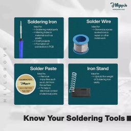 Hillgrove 25 W 10-in-1 Flat Tip Mobile Soldering Iron Equipment Tool Kit & Digital Multimeter Combo, HGCM271M1 image 2