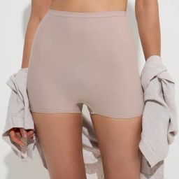 Wunderlove by Westside Light Beige High-Rise Shapewear Cooling Shorts-picture-20